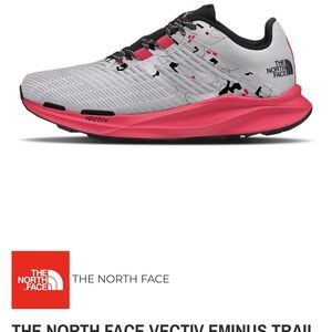 The North Face Vectiv Eminus Trail Shoes - Gray and Pink